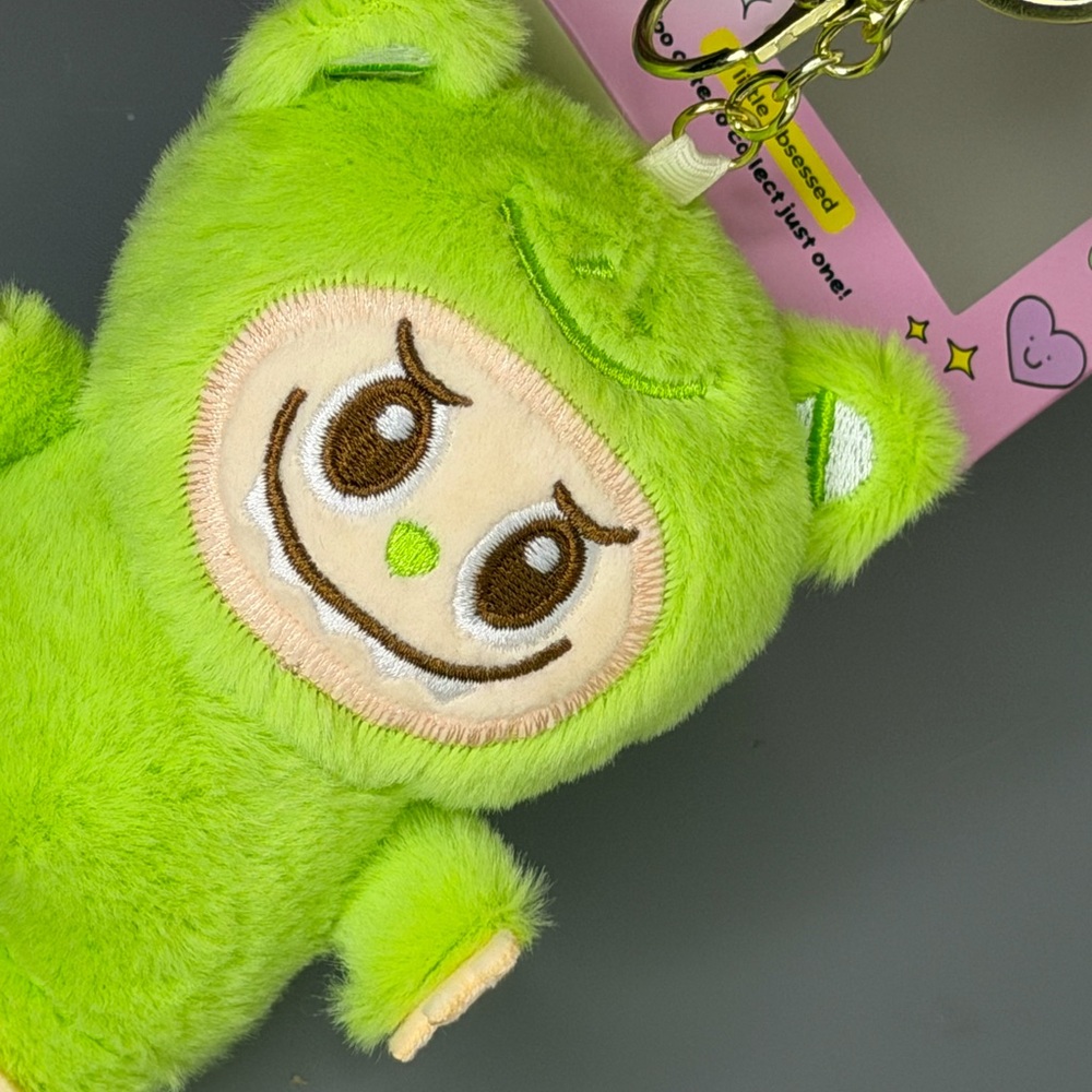 Green Plush Keychain